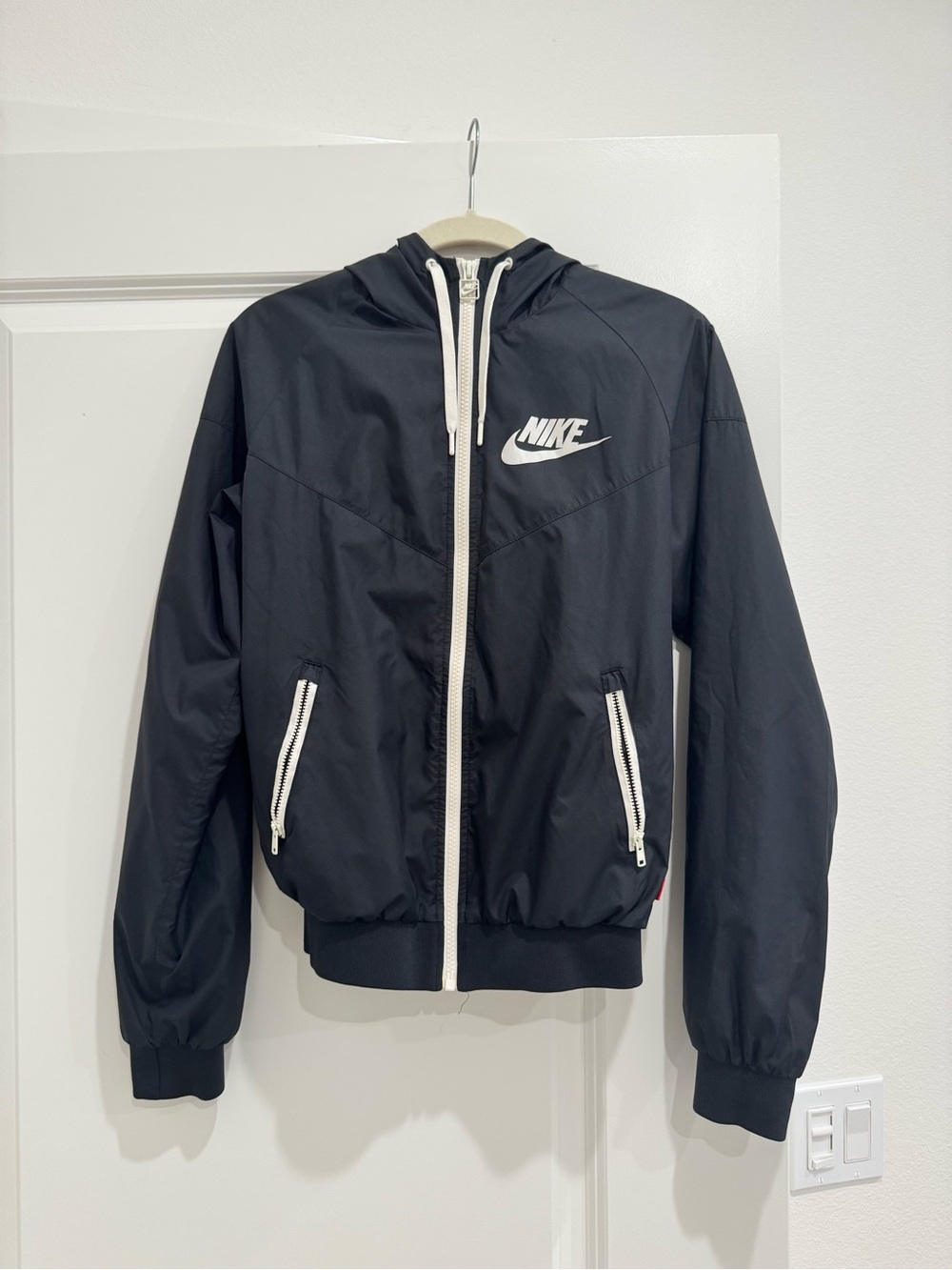 Nike Black Windbreaker with Hood Women's Size Small